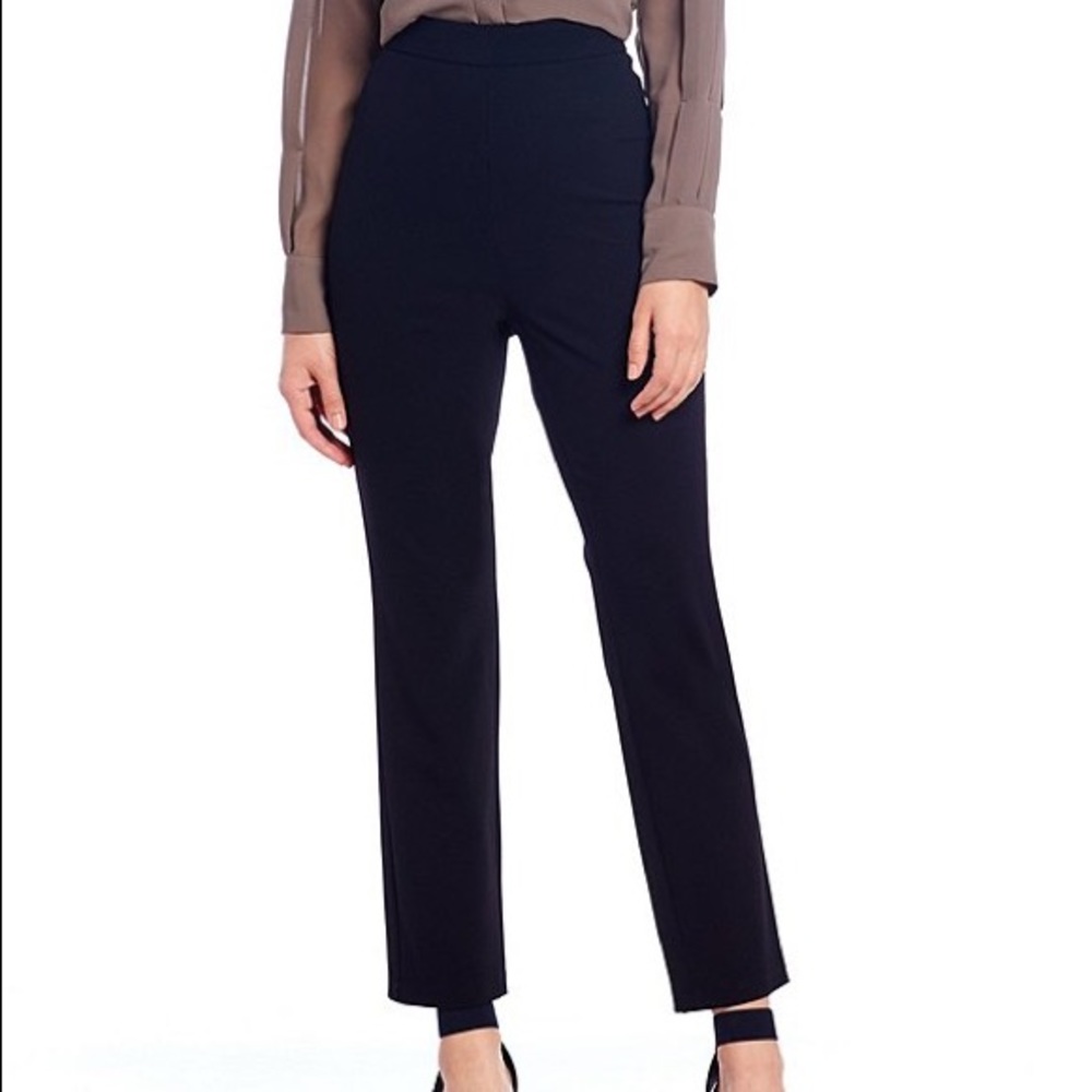 Antonio Melani crepe black satin pants size 10